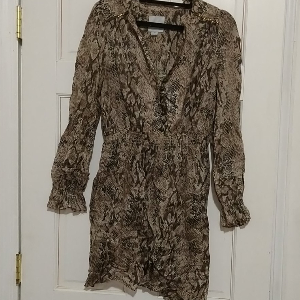 Snake print dress